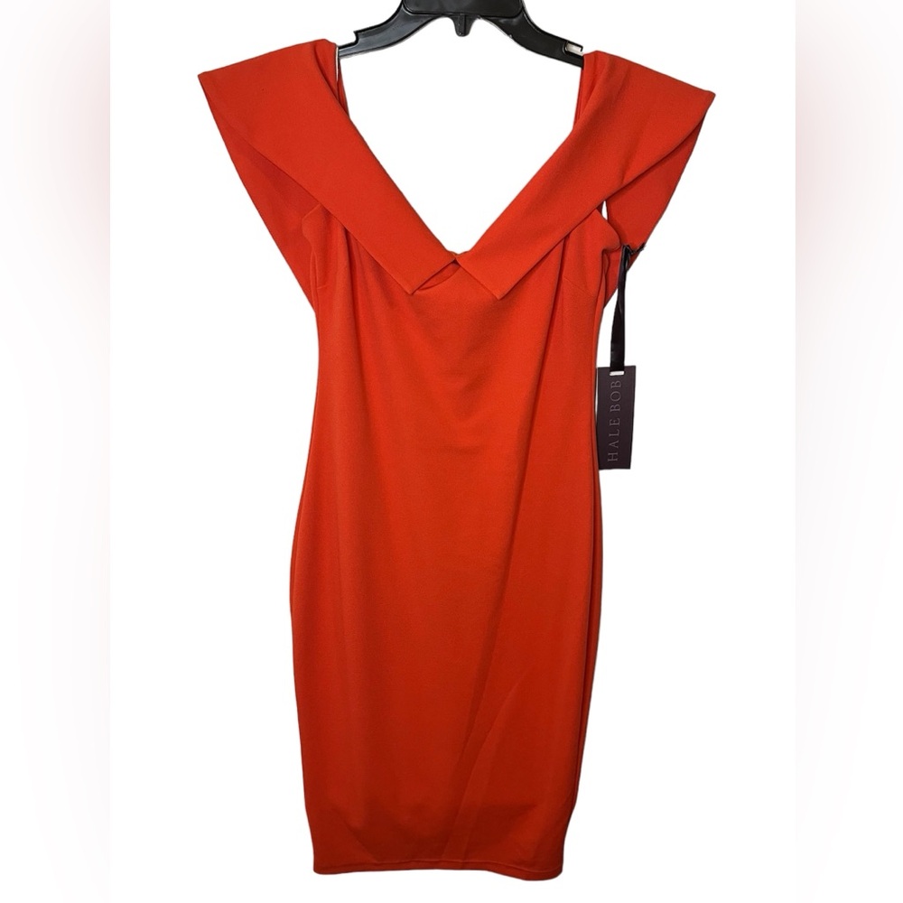 Hale Bob Off-the-Shoulder Midi Dress
